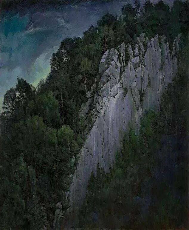 《二十四诗品之劲健》布面油画150cm×250cm，2010-2011