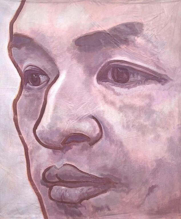 《侧面》布面丙烯160cm×120cm，2017