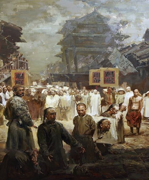 《菜市口1898》（合作）布面油画300cmx500cm，2012