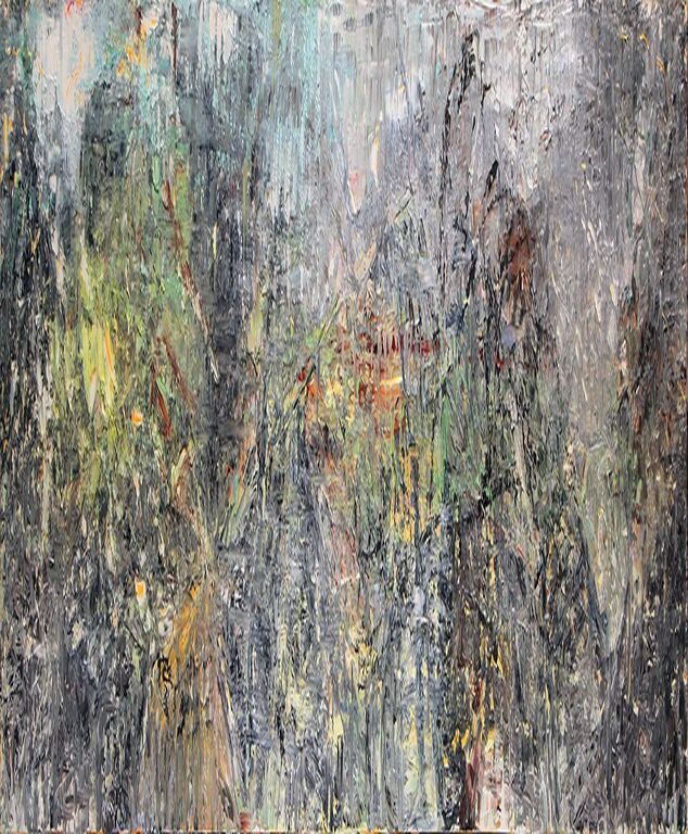 《古田瑞霭图》布面油画80cm x 300cm，2015，中国美术馆收藏