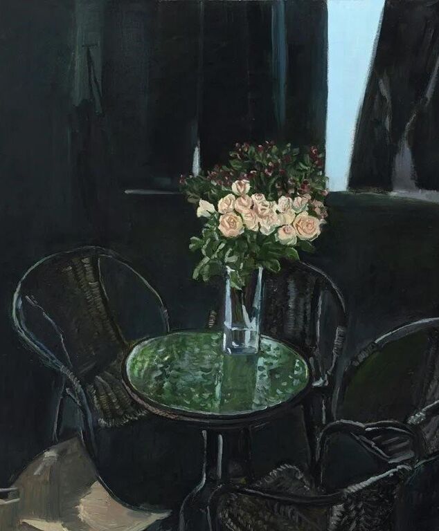 《花》布面油画146cm×112cm，2013