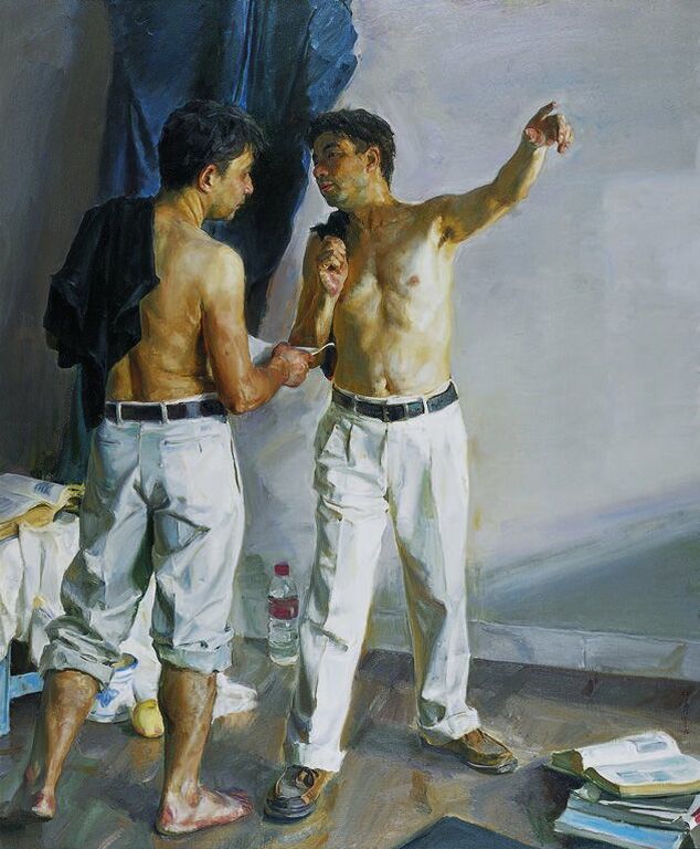 《惑》布面油画190cm×150cm，2006