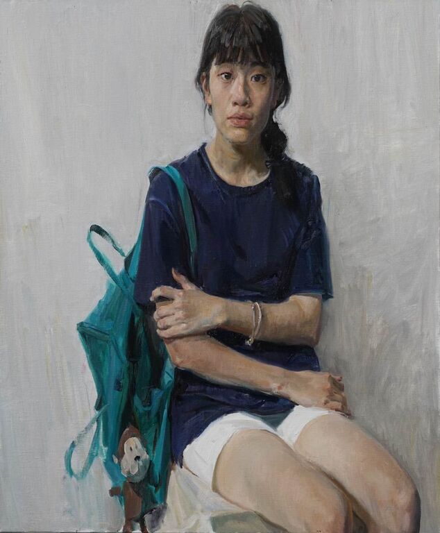 《家家 》布面油画100cmx100cm，2015