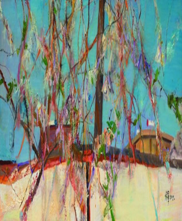 《家园之一》布面油画60cm×150cm，2015
