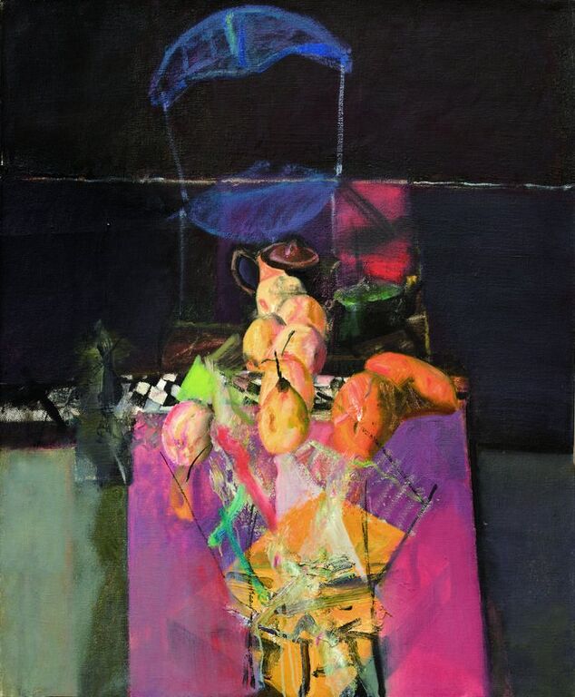 《静物之三》布面油画100cm×100cm，2010