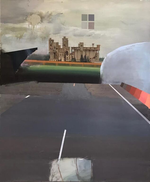 《炼油厂》布面油画160cm×160cm，2017