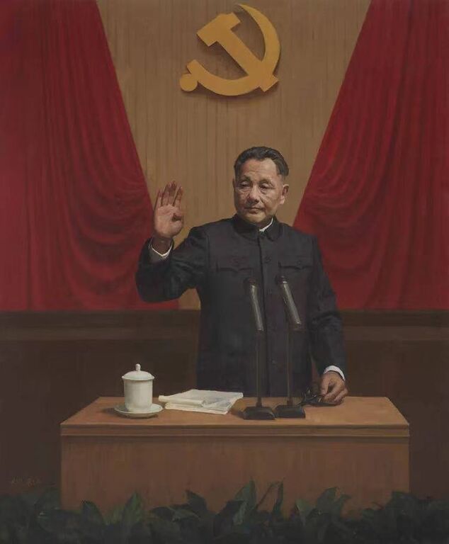 《立国之本》合作，布面油画290cm×240cm，2021