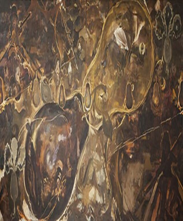 《谜·云·湖》布面油画270cm×530cm，2020