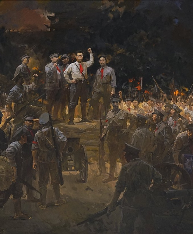 《南昌起义》布面油画310cm×475cm，2021