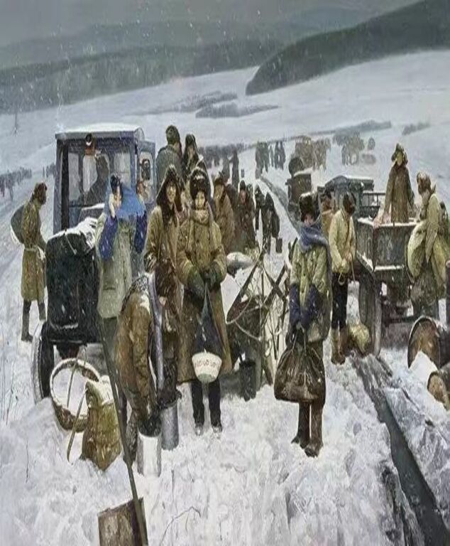 《青春记忆》布面油画350cm×500cm，2007-2009中国美术馆藏