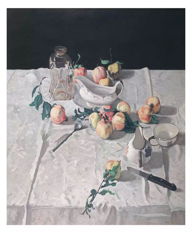 《石榴》布面油画，120cm×120cm，20107/11