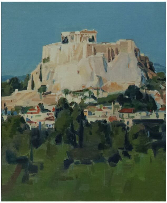 《卫城》布面油画50cm×60cm，2019