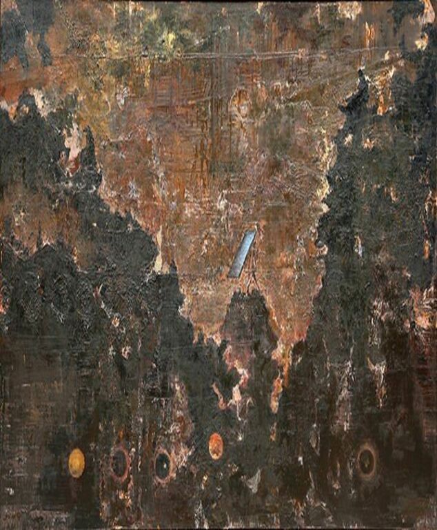 《戏虐的风景》布面油画200cm×250cm，2018