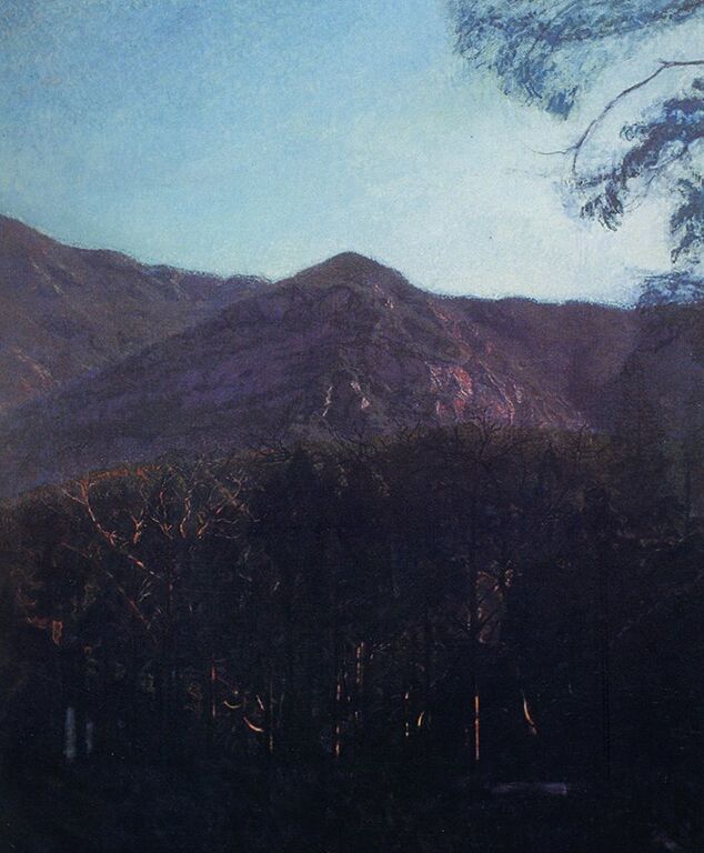 《雁荡拂晓二》布面油画150cm×200cm，2007