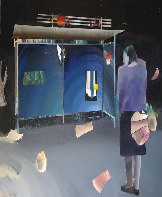 《站前狂想曲》布面油画200cmx160cm，2016