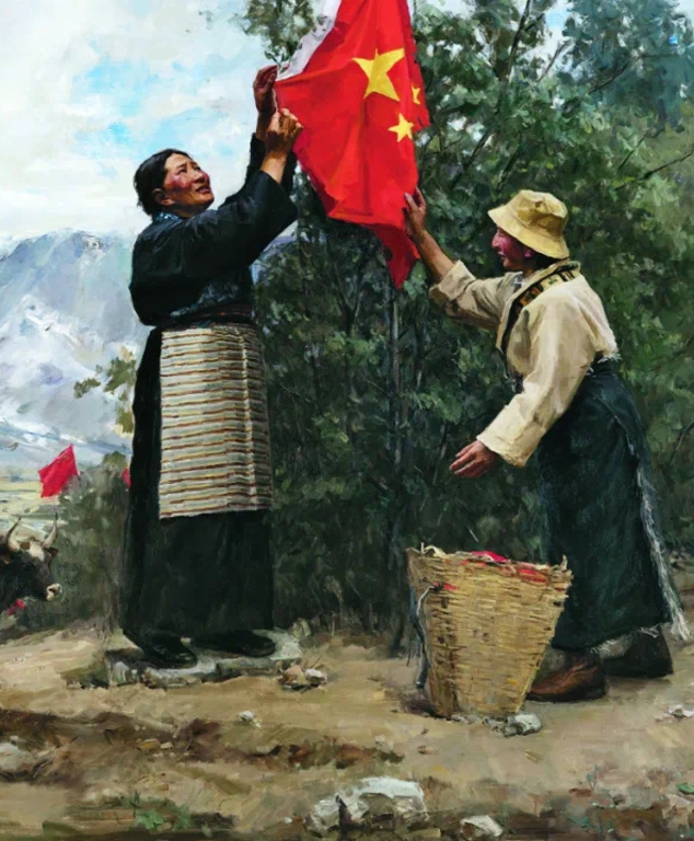 《中国玉麦》布面油画220cm×320cm，2019中国美术馆藏