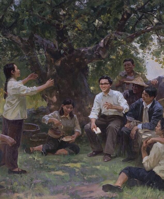 《在希望的田野上》布面油画220cm×360cm，2019
